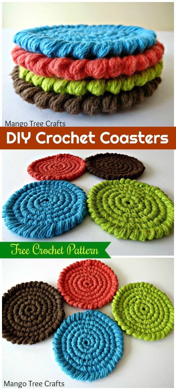 Crochet Coasters 70 Free Patterns for Beginners ⋆ DIY Crafts