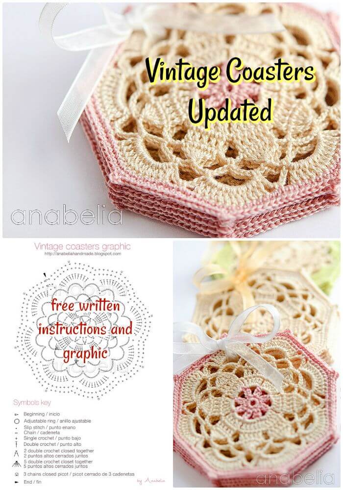 70 Easy Free Crochet Coaster Patterns for Beginners DIY & Crafts