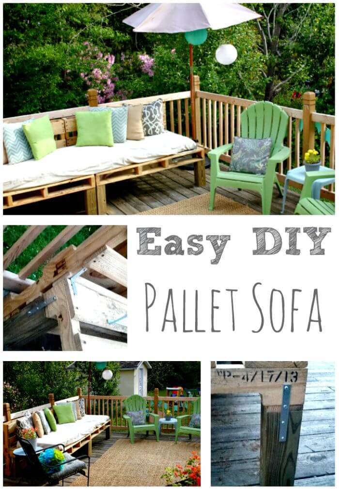 DIY Easy Pallet Sofa - Step by Step Instructions - Pallet Sitting Furniture