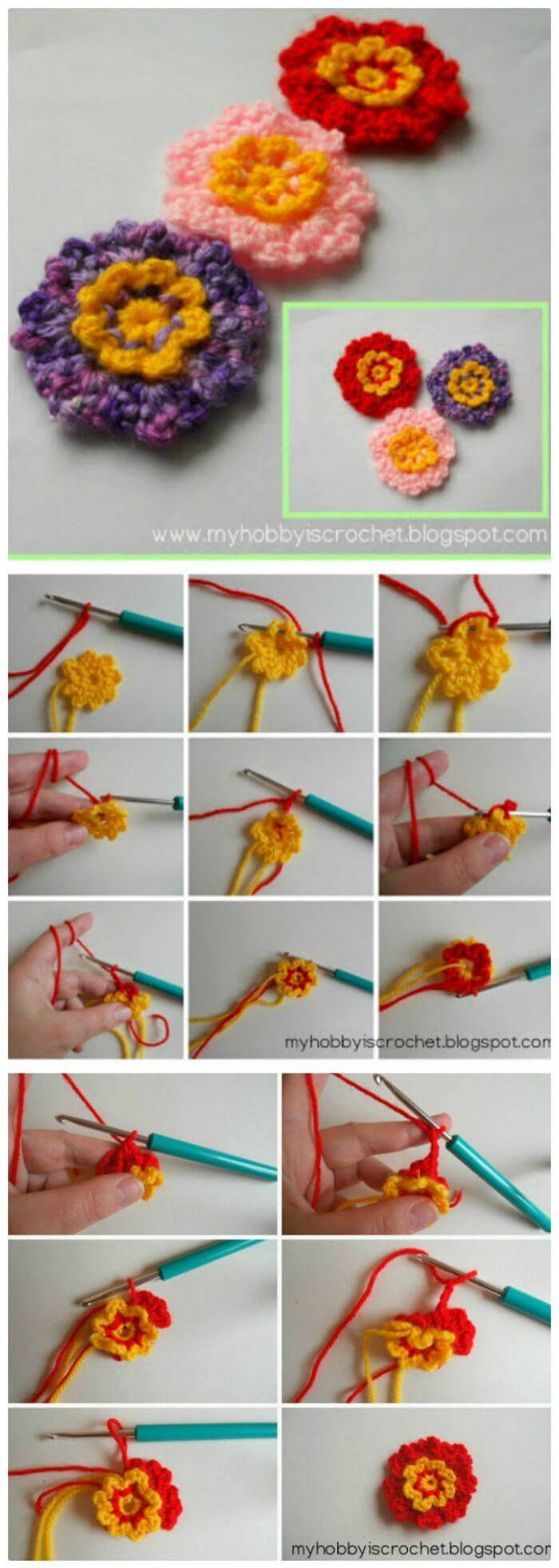 free crochet flower pattern, Free fast easy crochet patterns for beautiful flowers!