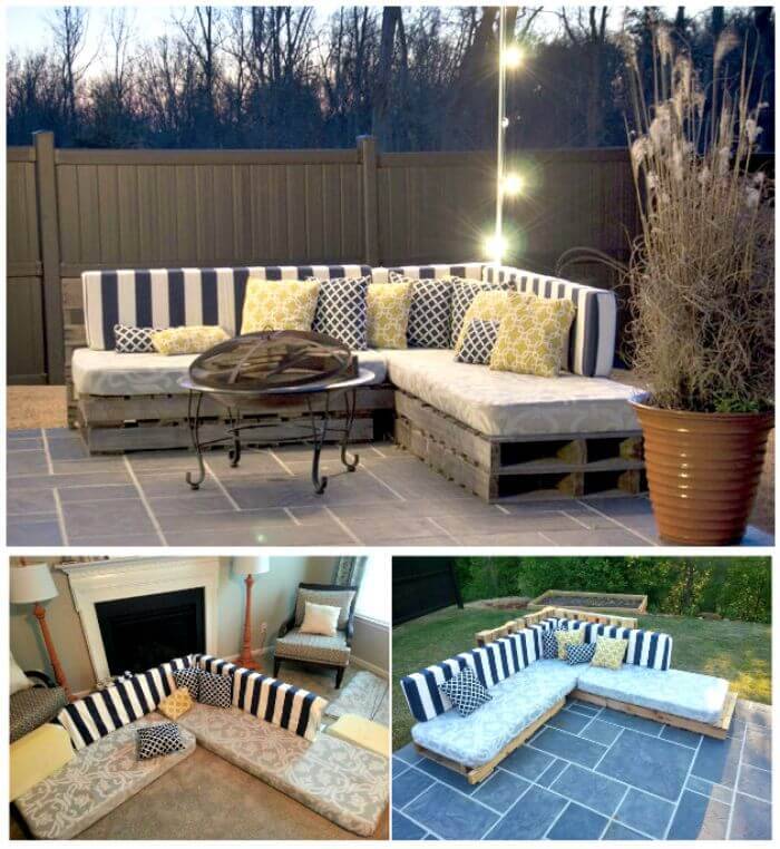 Pallet Couch 21 Diy Sofa Plans, Diy Outdoor L Shaped Sofa