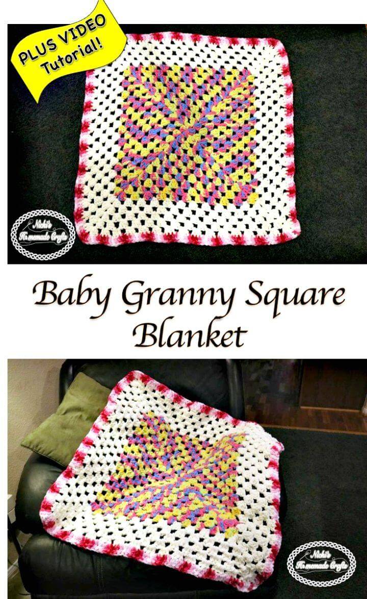 Baby Granny Square Blanket ? Free Crochet Pattern