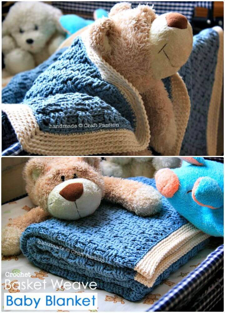 Free Crochet Basket Weave Pattern – Baby Blanket