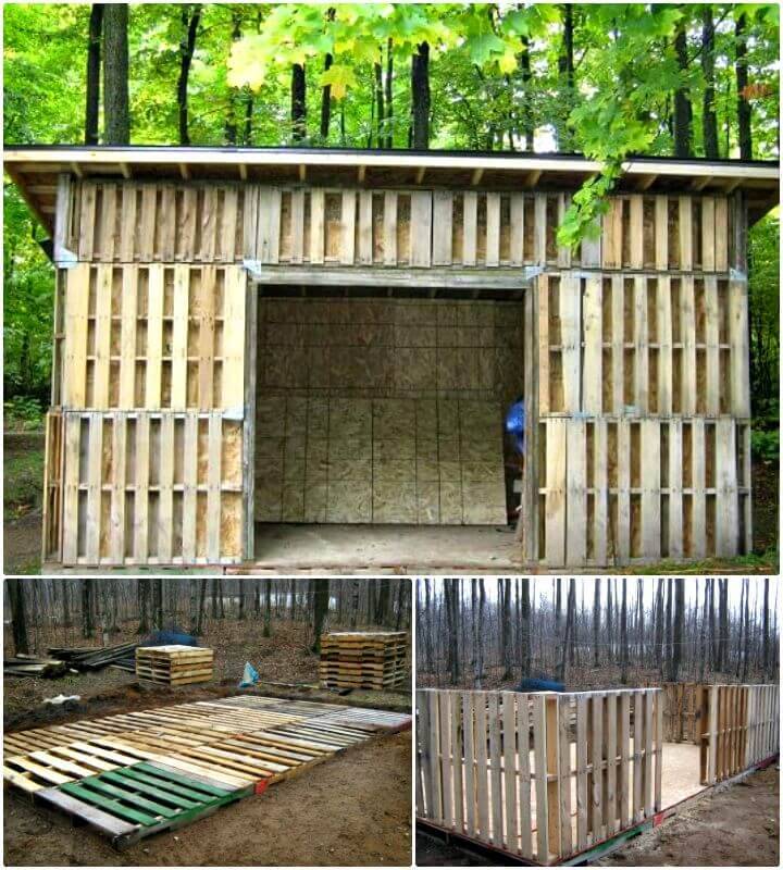 Build Your Own Pallet Shed - Free Plan