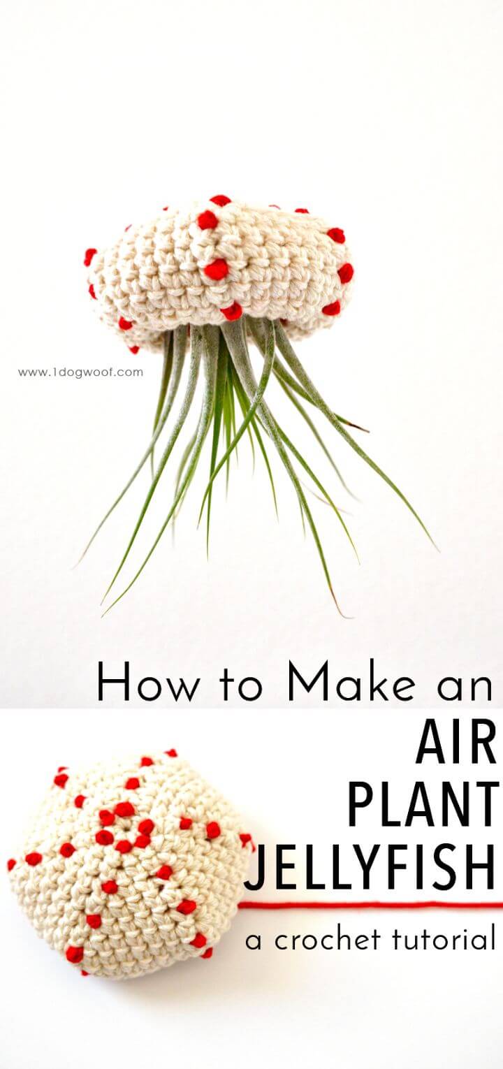 How To Crochet Air Plant Jellyfish Tutorial