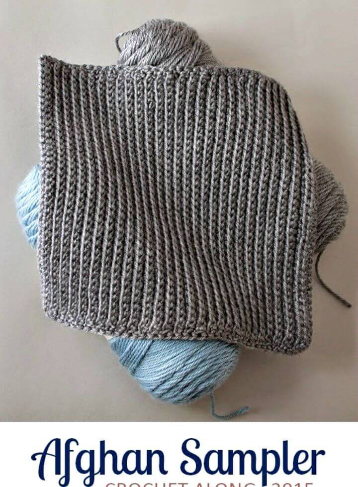 How To Crochet Along Afghan Sampler Blanket - Free Step By Step Pattern