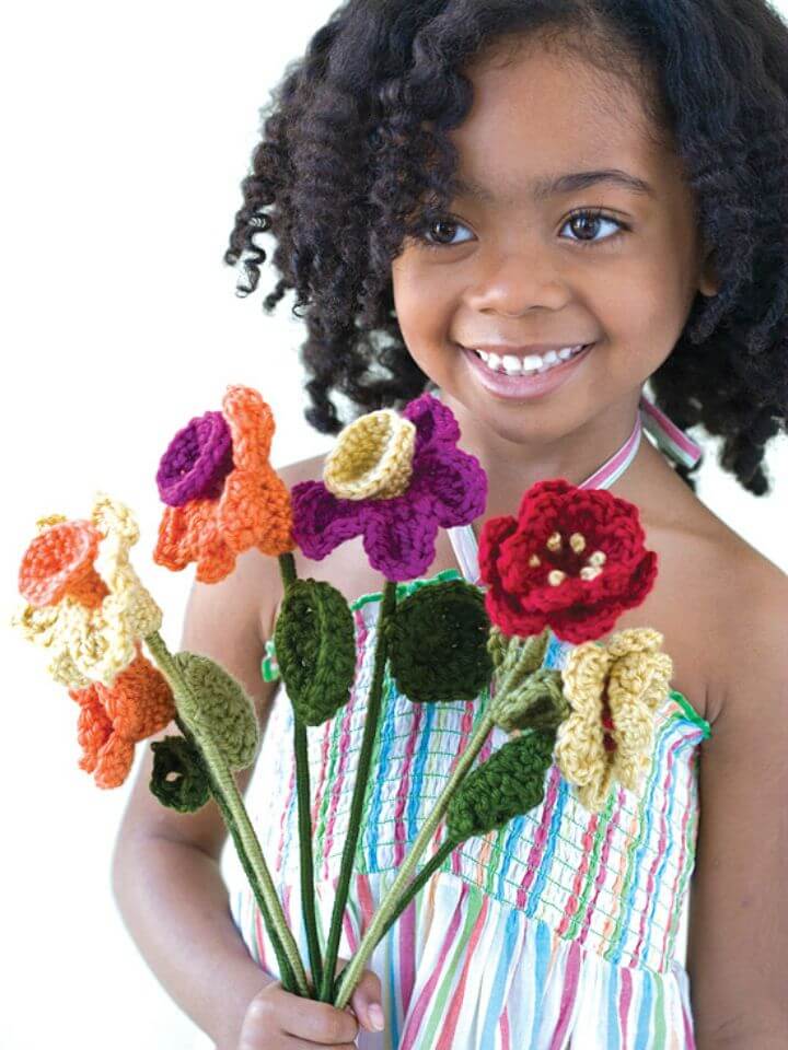 Crochet Always Blooming Bouquet - Free Pattern