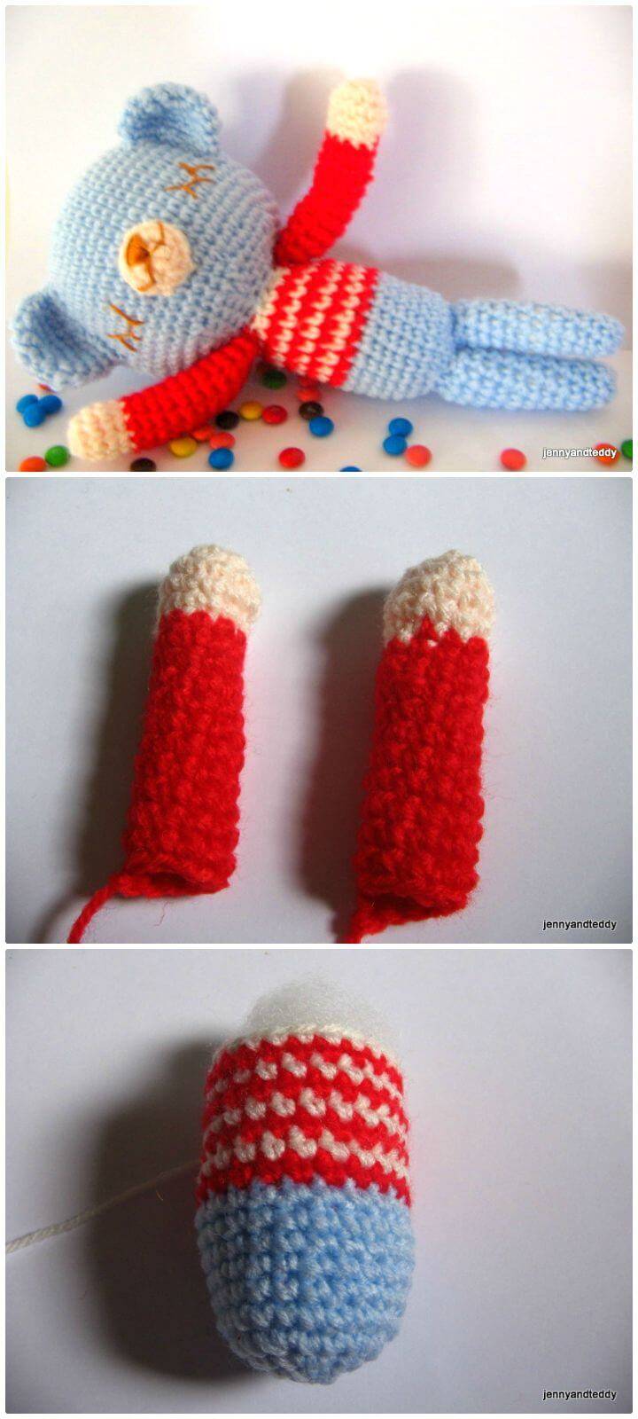 How To Crochet Amigurumi Mr. Teddy Sleepy Bear - Free Pattern