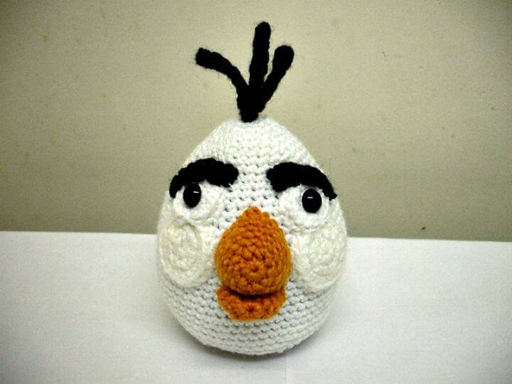 Crochet Angry Birds - White Bird Free Amigurumi Pattern