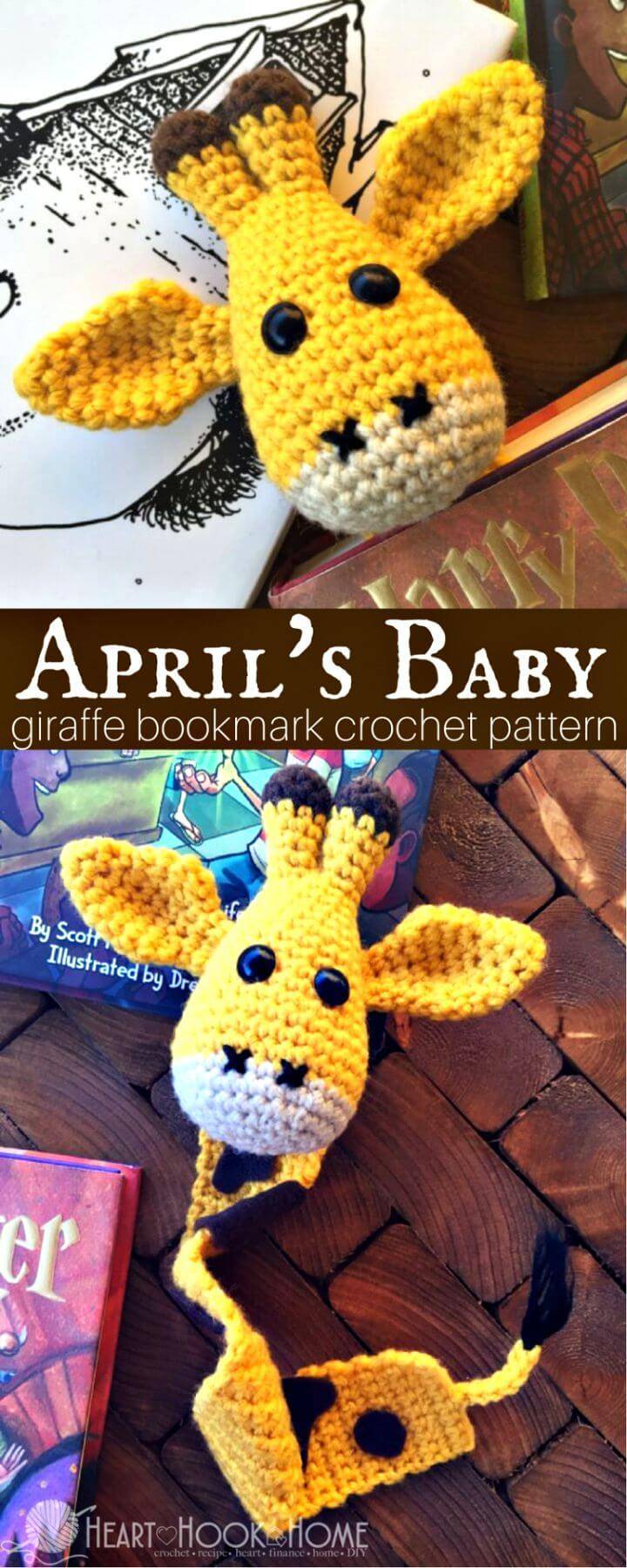 How To Crochet April’s Baby Giraffe Bookmark Amigurumi Pattern