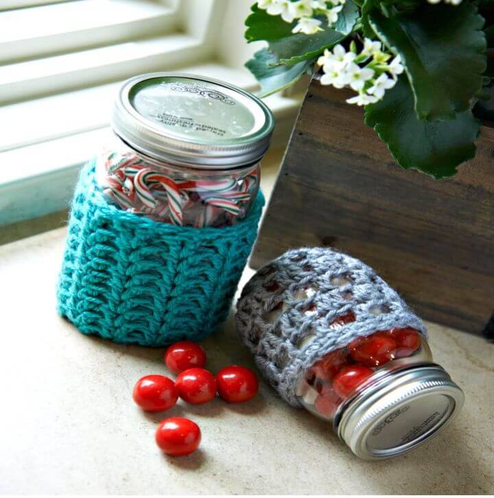 Crochet Awesome Jar Cozies - Free Pattern