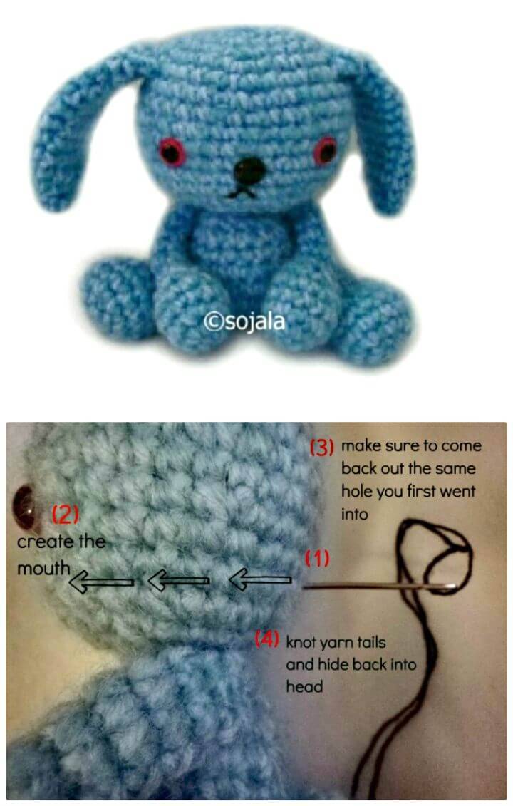 Crochet Baby Bunny Leeloo - Free Pattern