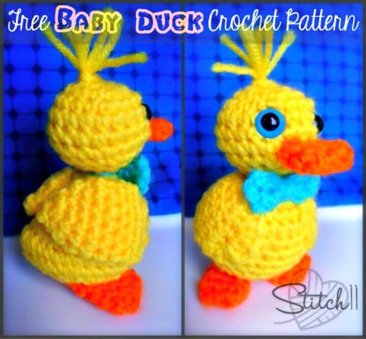 How To Crochet Baby Duck Lovey - Free Pattern