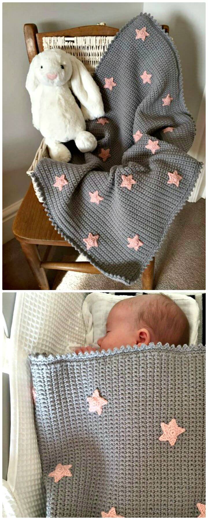 How To Crochet Baby Star Blanket - Free Pattern