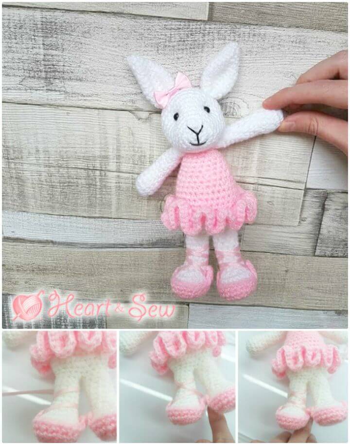 Super Easy Crochet Ballerina Bunny - Free Amigurumi