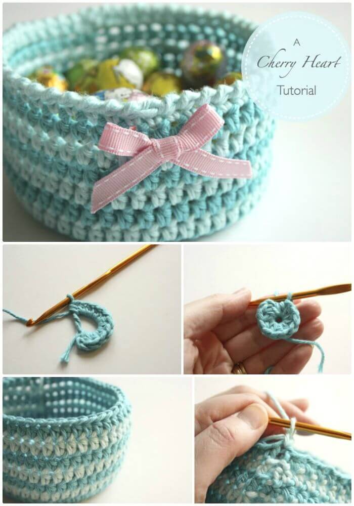 Easy Free Crochet Basket Pattern + Tutorial