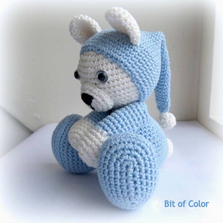 How To Crochet Bear In Pajamas - Free Pattern