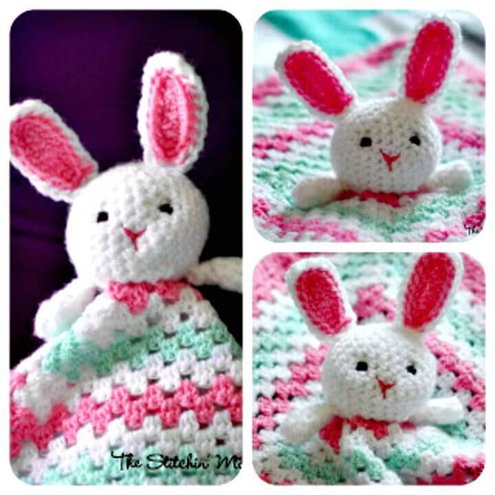 How To Crochet Bunny Lovey – Free Pattern