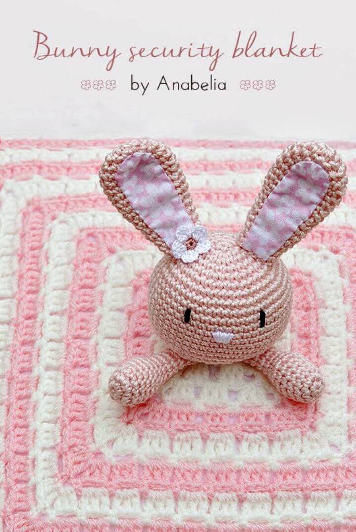 Free Crochet Bunny Security Blanket Pattern