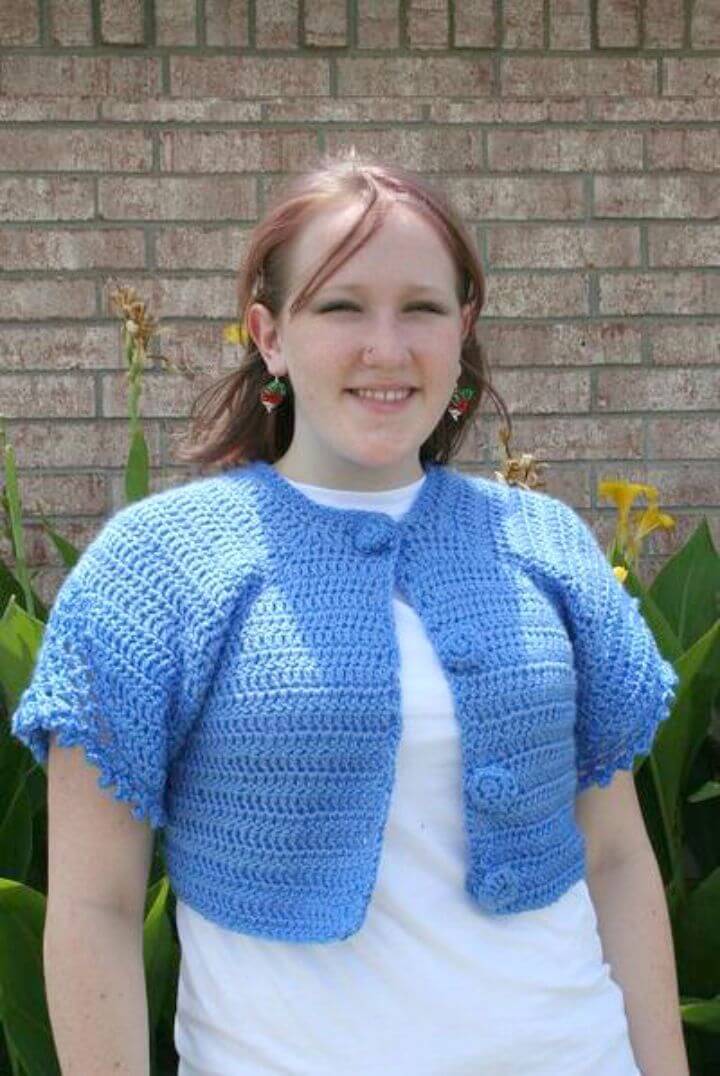 Crochet Button Cardigan