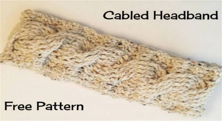 How To Crochet Cabled Headband – Free Pattern