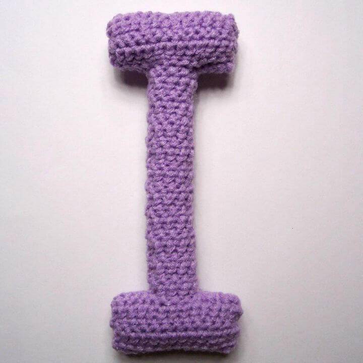 Crochet Capital I Alphabet Letter - Free Pattern