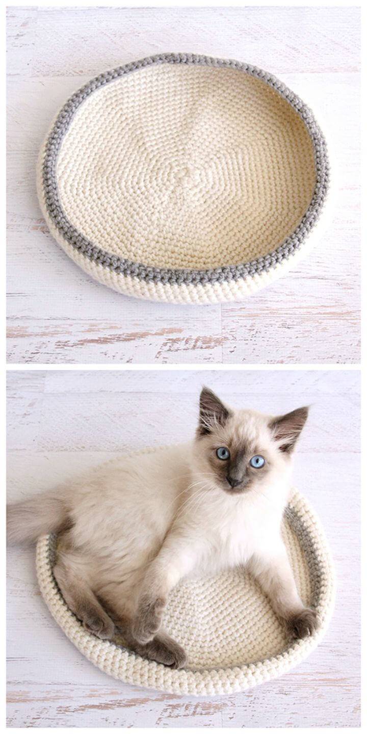 Crochet Cat Bed - Free Pet Pattern