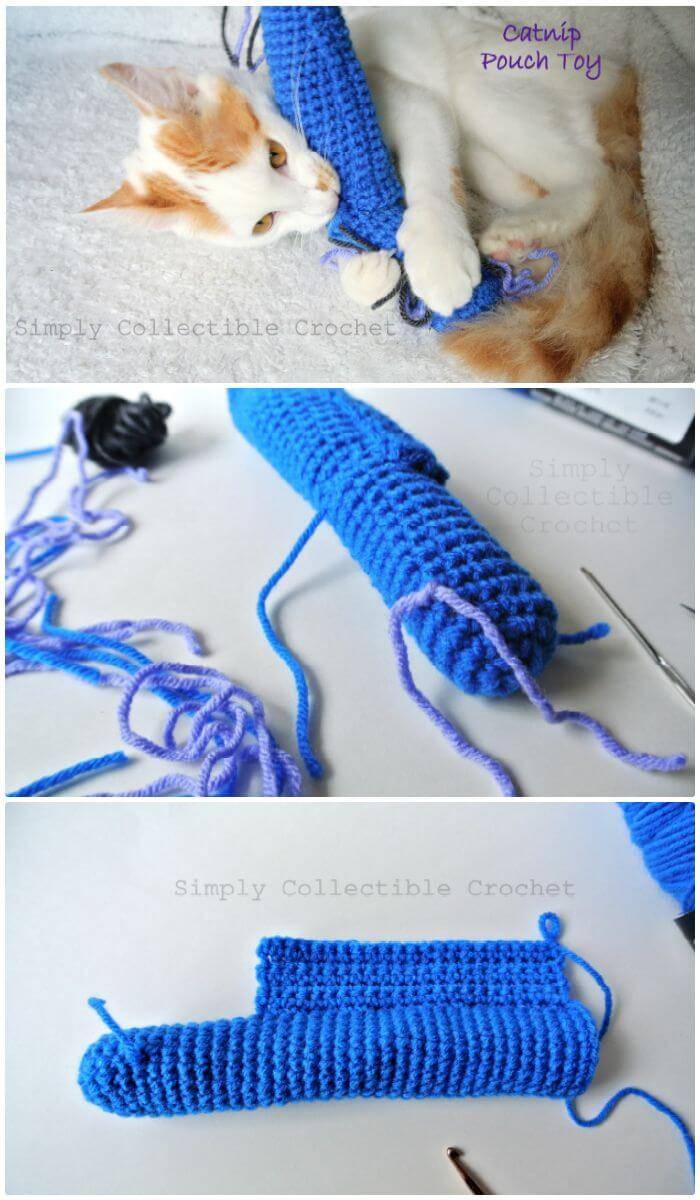 Free Crochet Catnip Pouch Cat Toy Pattern