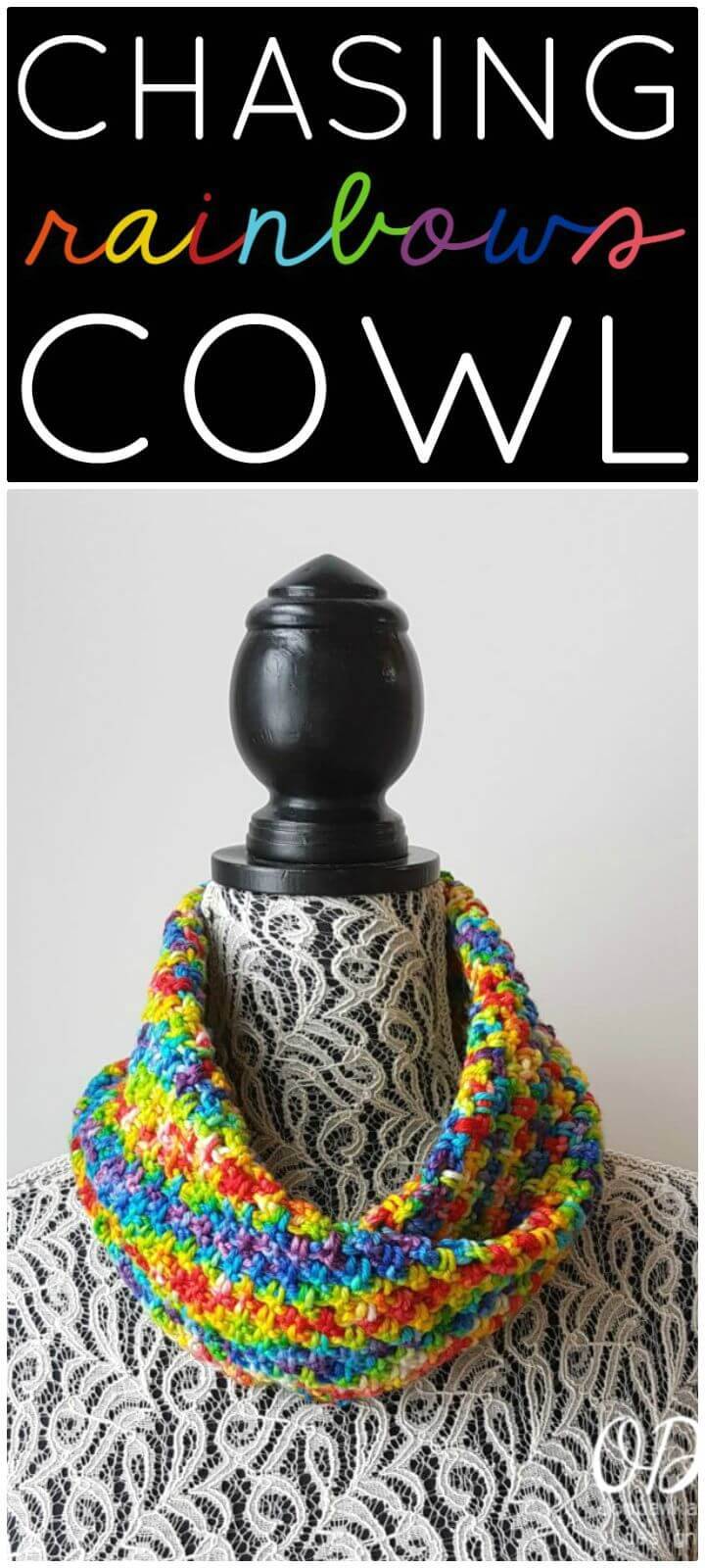 How To Crochet Chasing Rainbows Cowl - Free Pattern