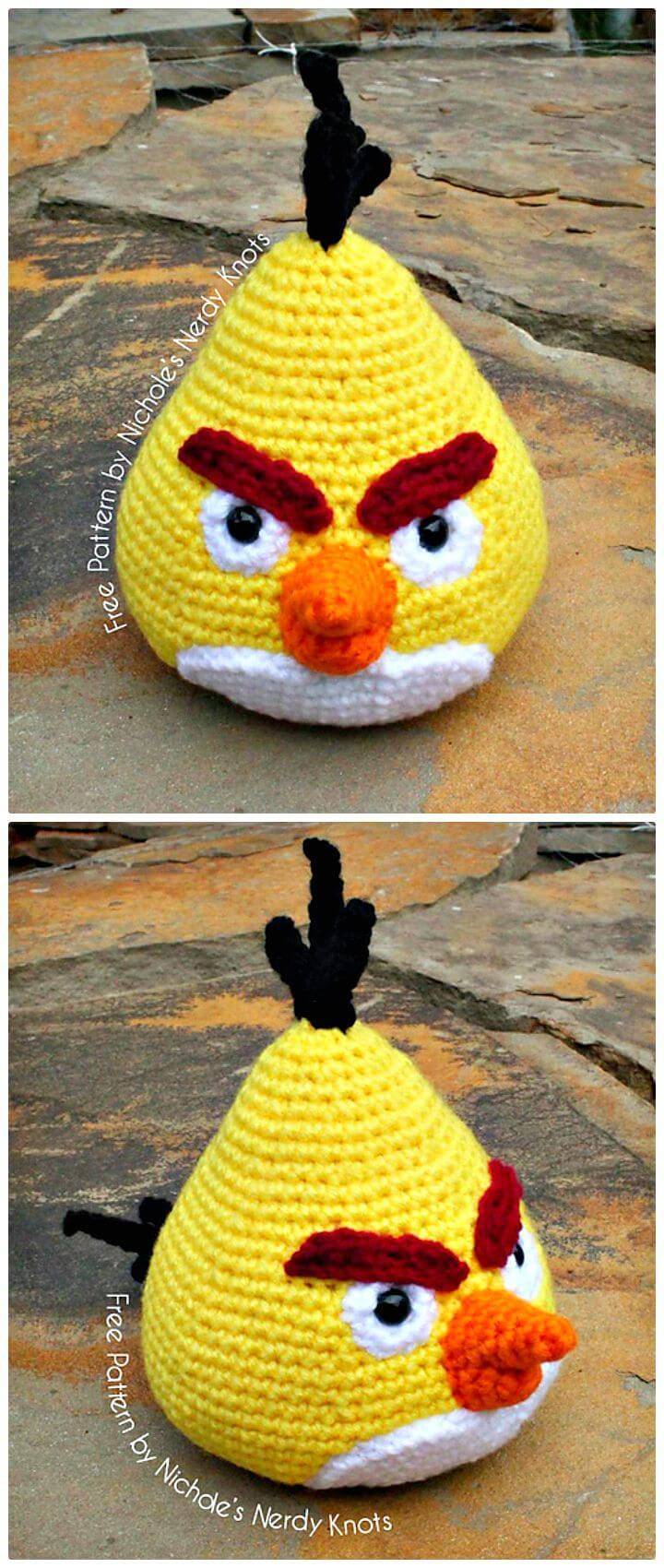Free Crochet Chuck the Angry Bird Amigurumi Pattern