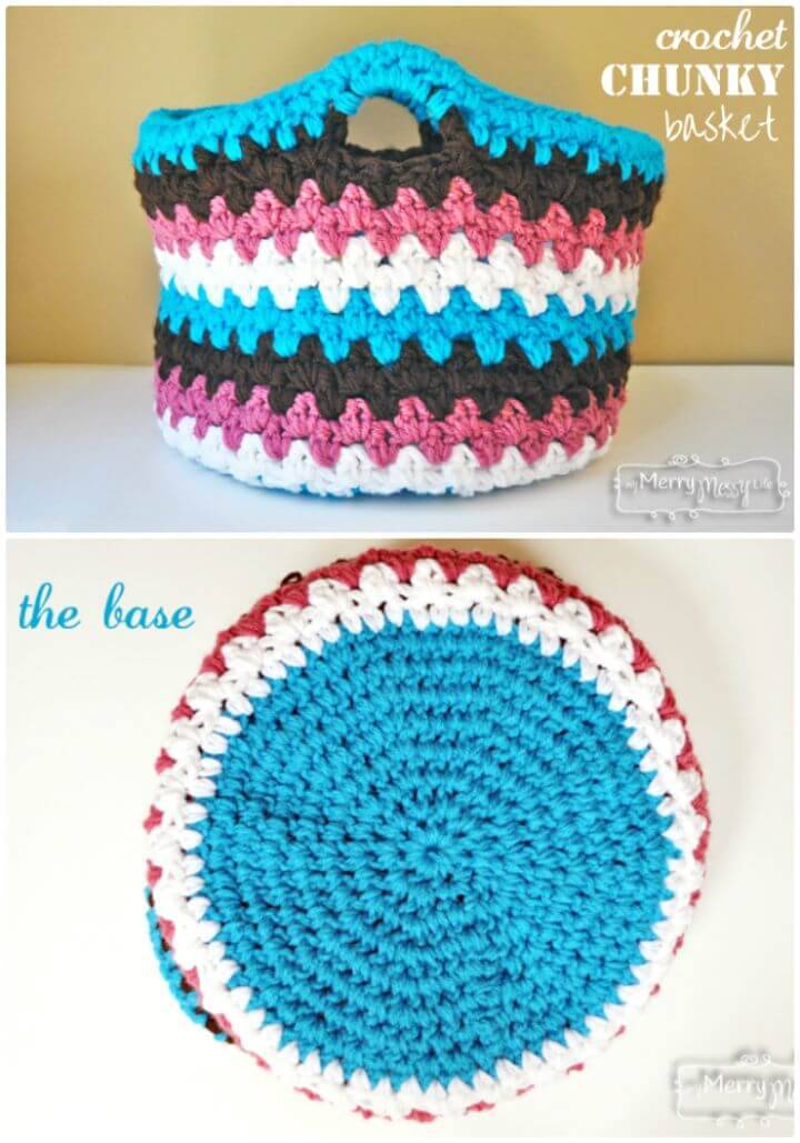 Crochet Chunky Basket – Free Pattern!
