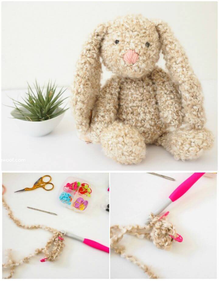 Free Crochet Classic Stuffed Bunny Pattern For Easter