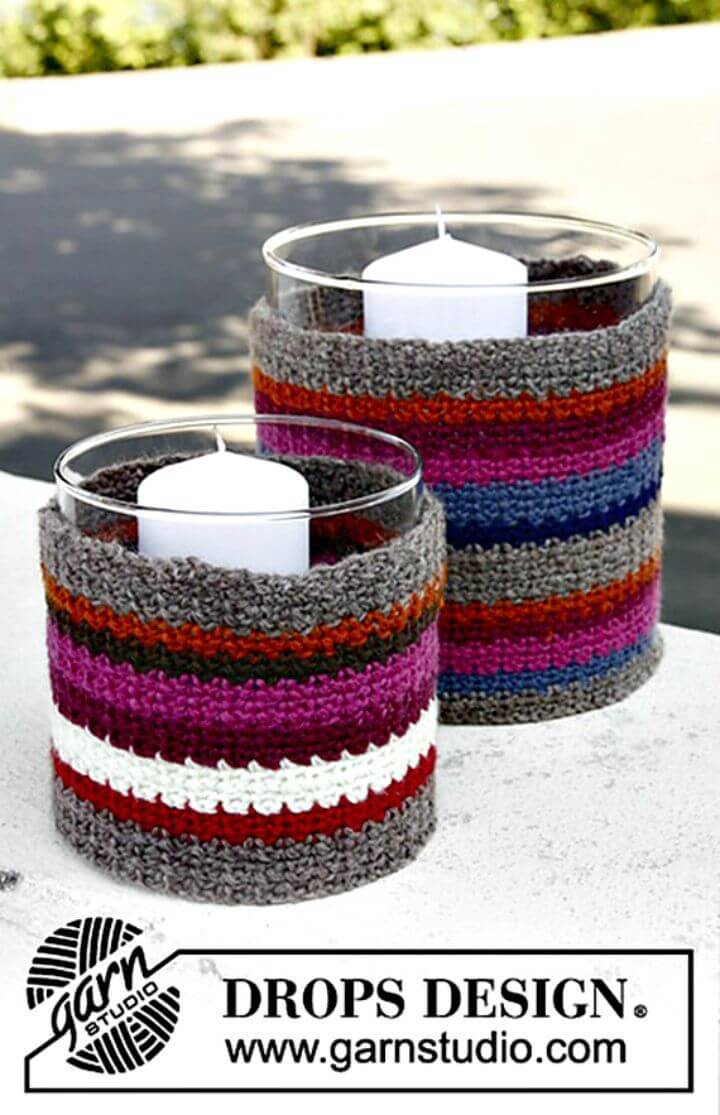 How To Crochet Cottage Candle - Free Pattern