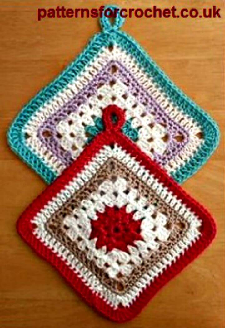 Crochet Cotton Pot Holder - Free Pattern