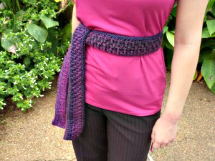 Crochet Cute Woven Belt - Free Pattern