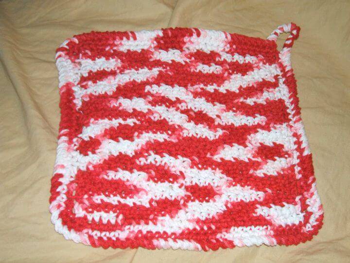 Easy Crochet Cyndi's Favorite Dishcloth - Free Potholder Pattern