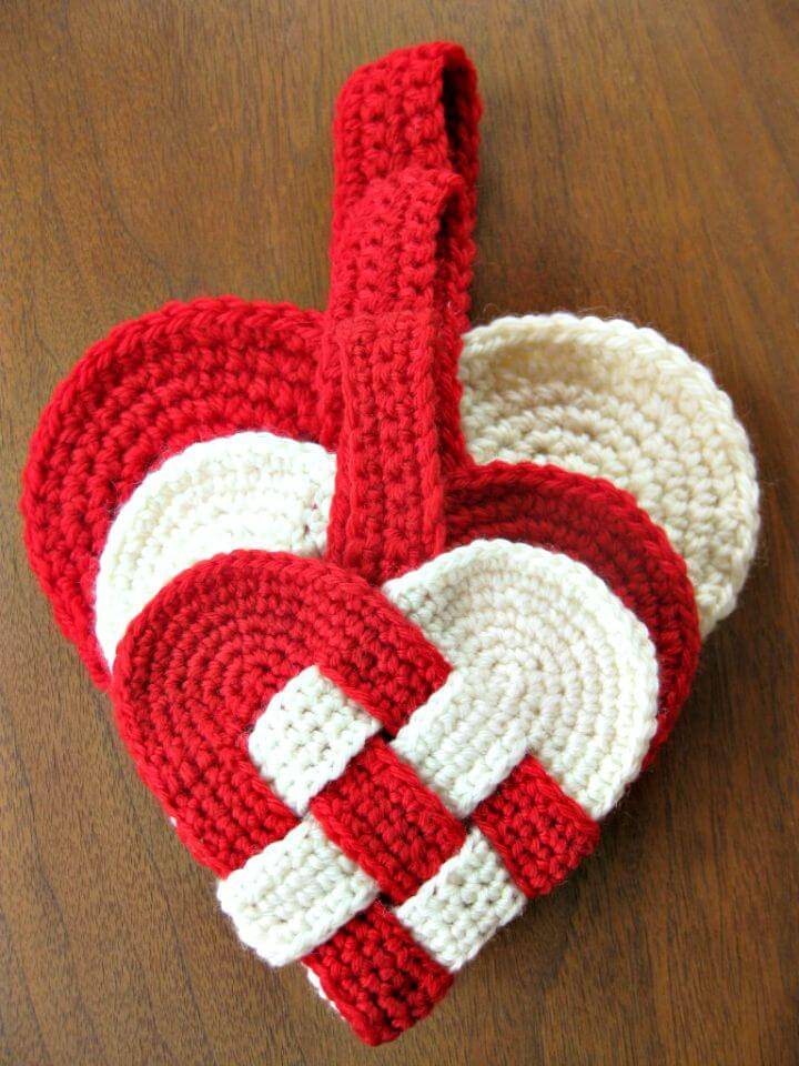 Free Crochet Valentine Danish Heart Pattern