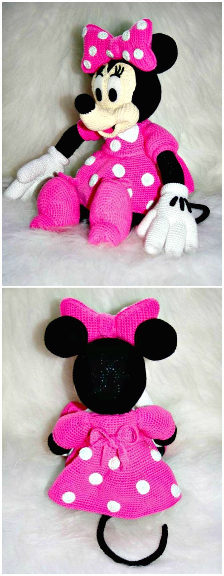 minnie mouse crochet shoes pattern