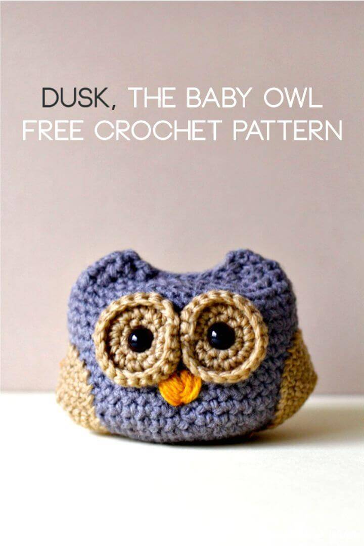 Crochet Dusk the Baby Owl – FREE Pattern