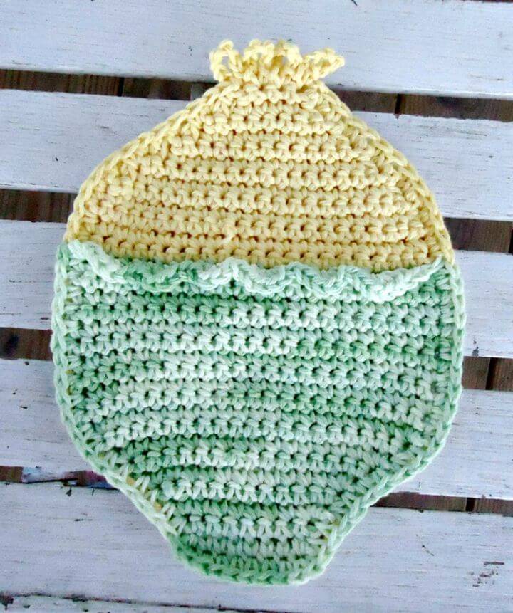 Free Crochet Easter Duckie Hot Pad Pattern