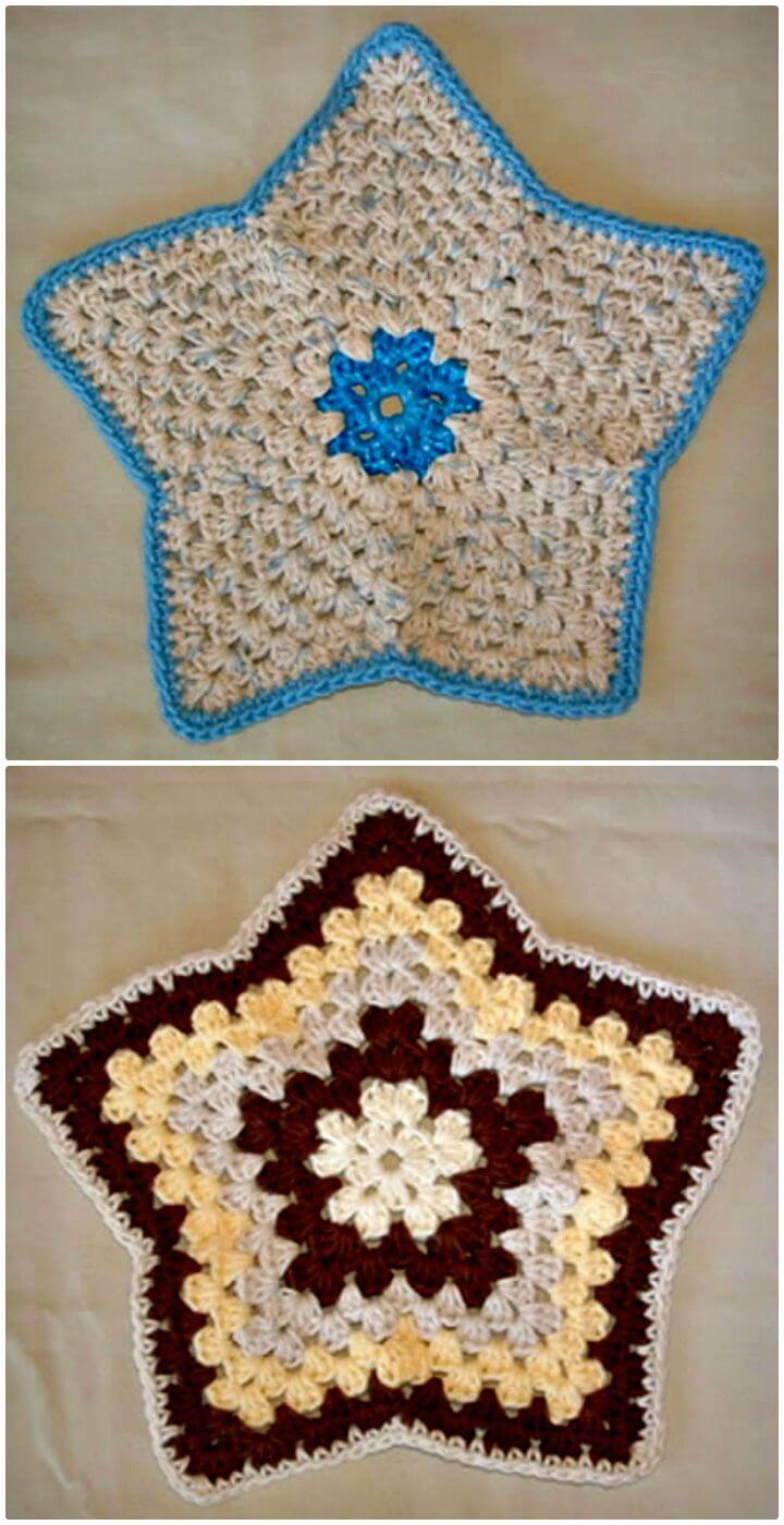 Crochet Easy My Star Dishcloth - Free Pattern