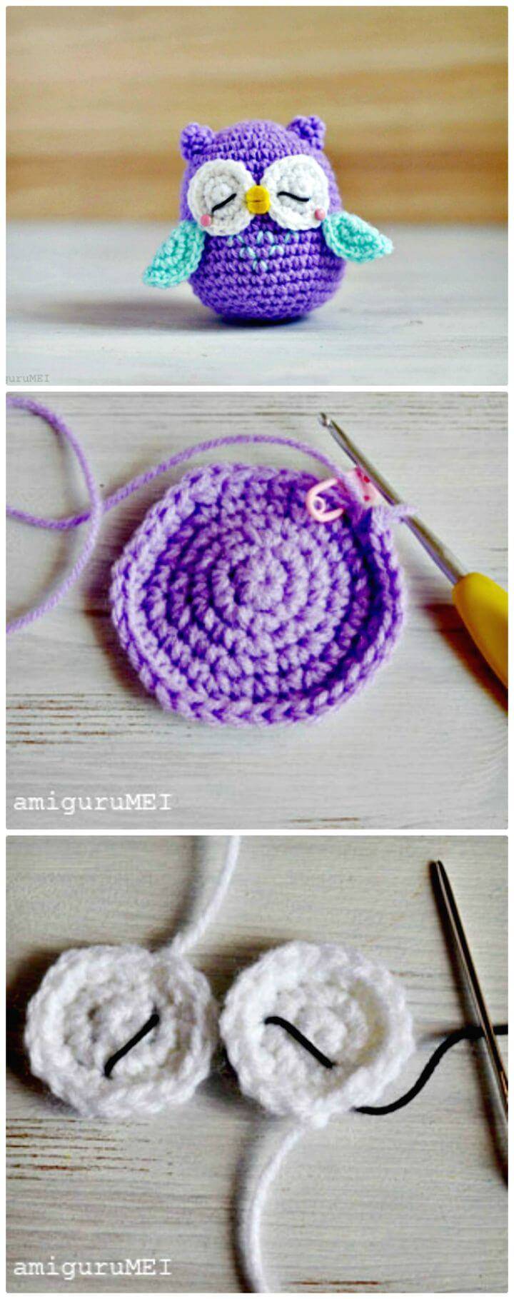 Easy Free Crochet Owl Amigurumi Pattern