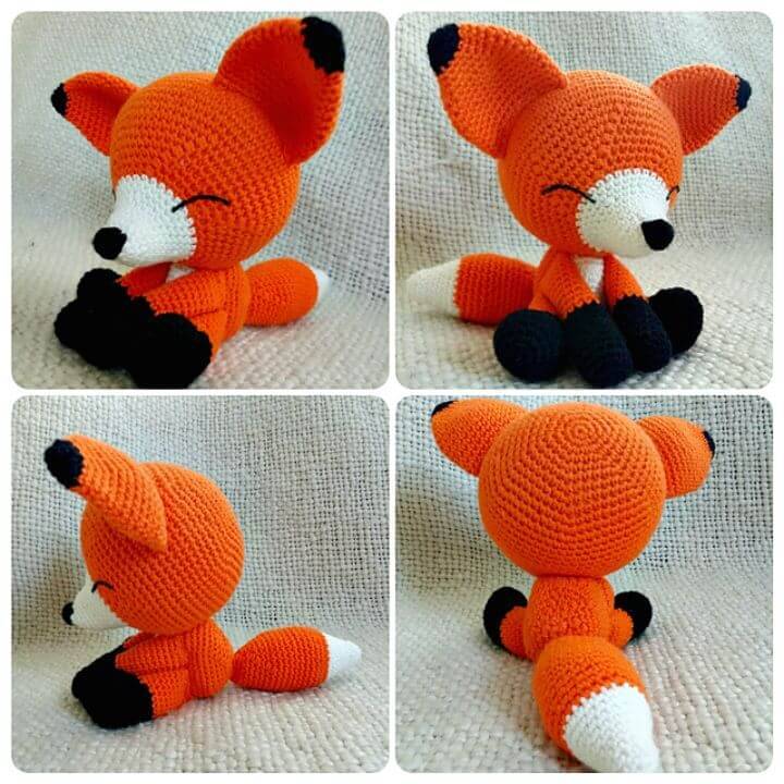 Crochet Sleepy Fox - Free Pattern