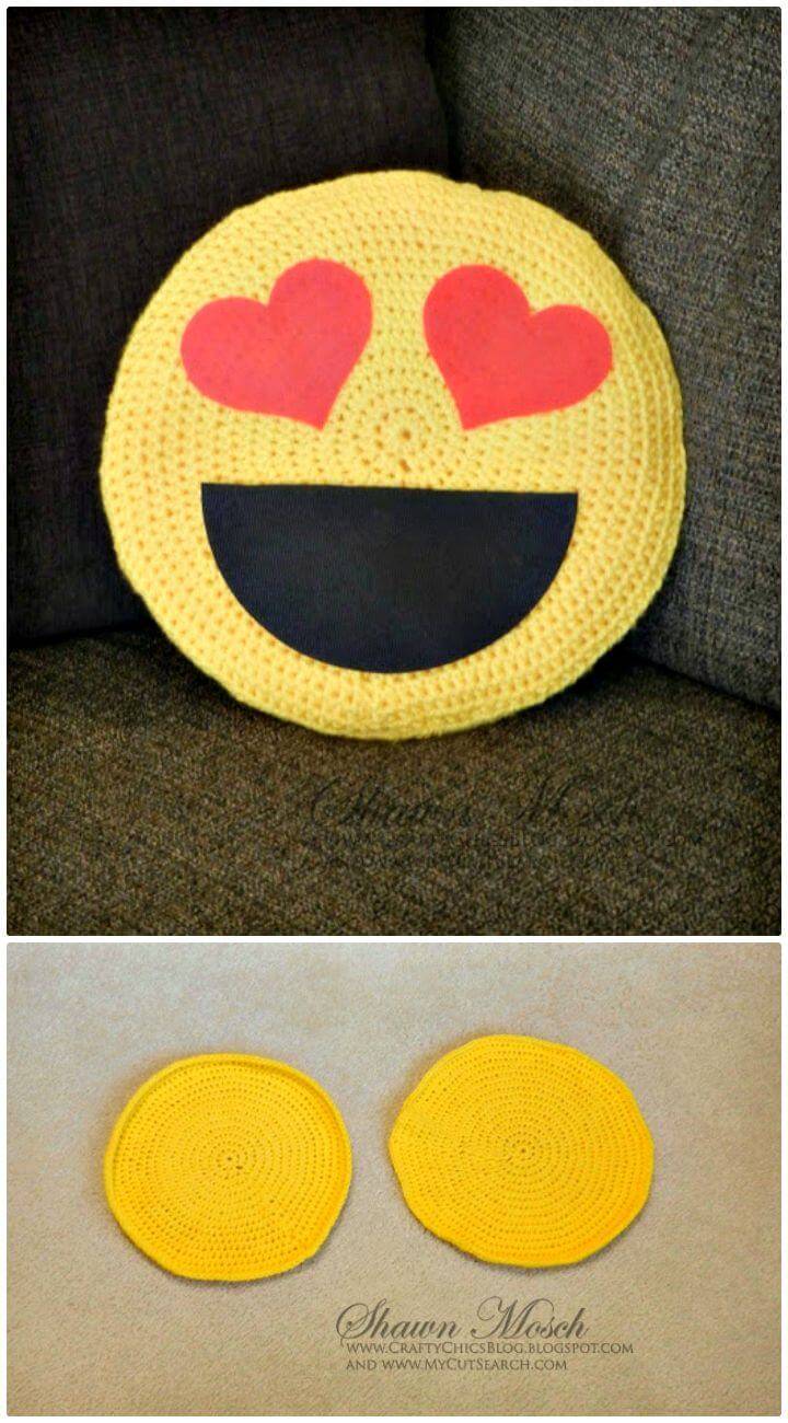 Free Crochet Emoji Pillow Pattern