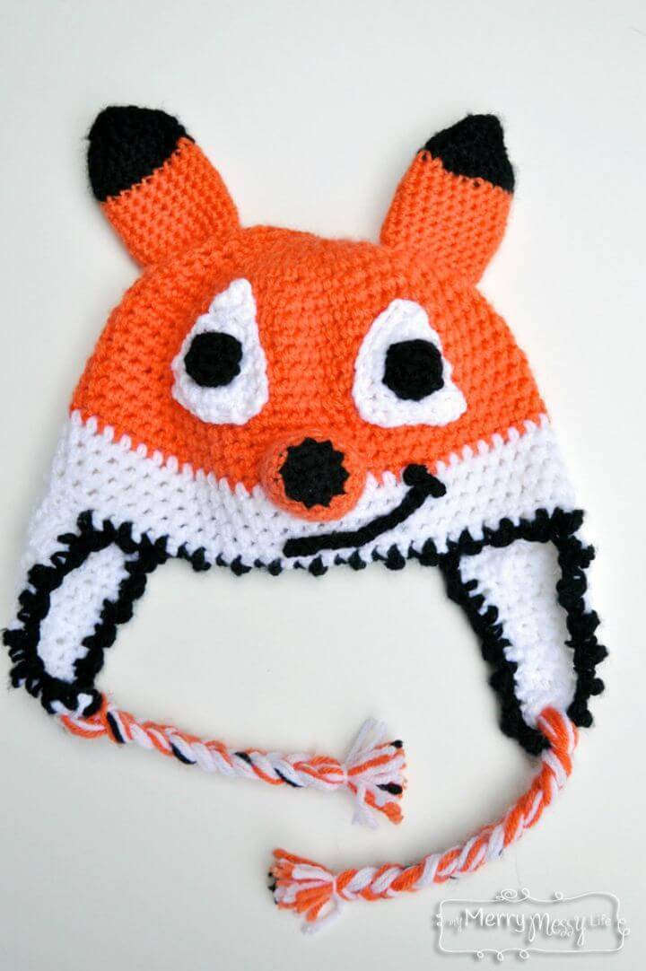 How To Crochet Fox Beanie – Free Pattern