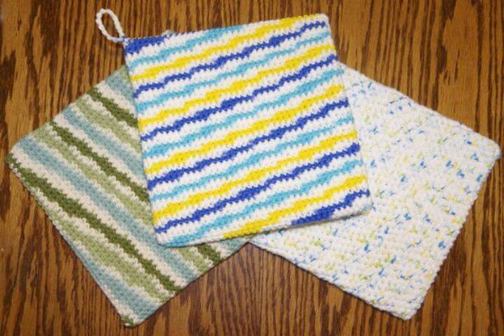 Easy Free Crochet Free Double Thick Potholder Pattern