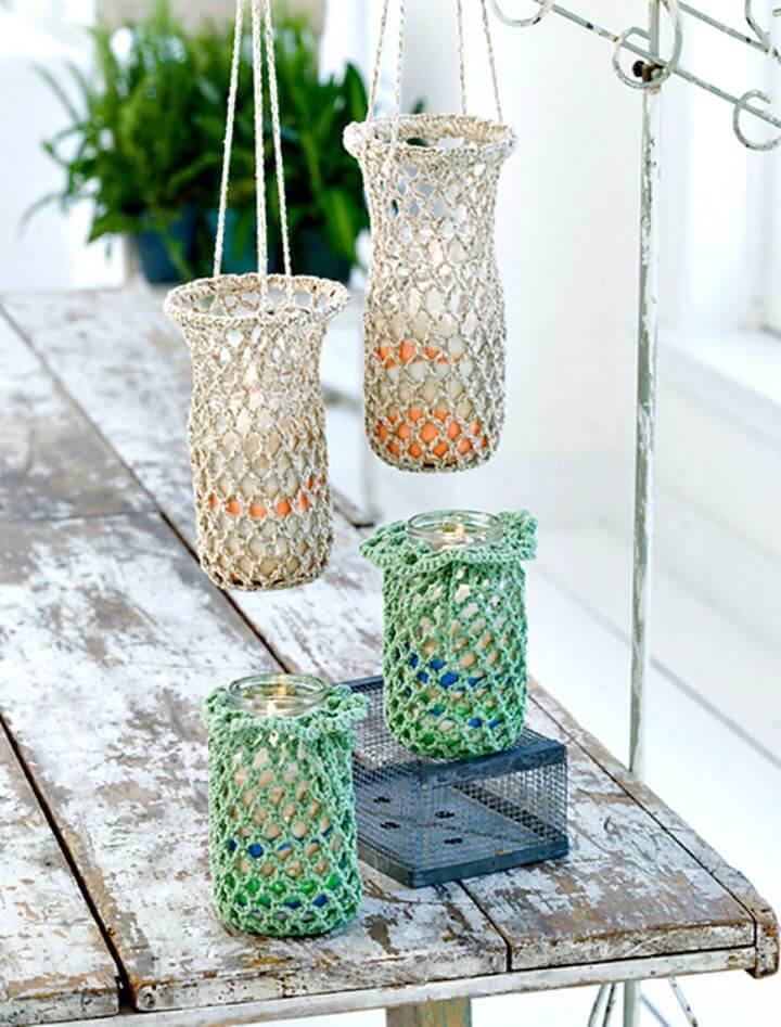 Free Crochet Hanging Luminaries Pattern