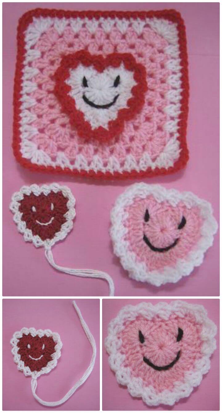 Easy Crochet Happy Hearts - Free Valentine Pattern