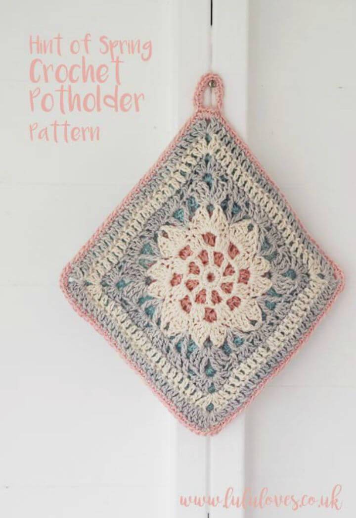 Crochet Hint Of Spring Potholder Pattern