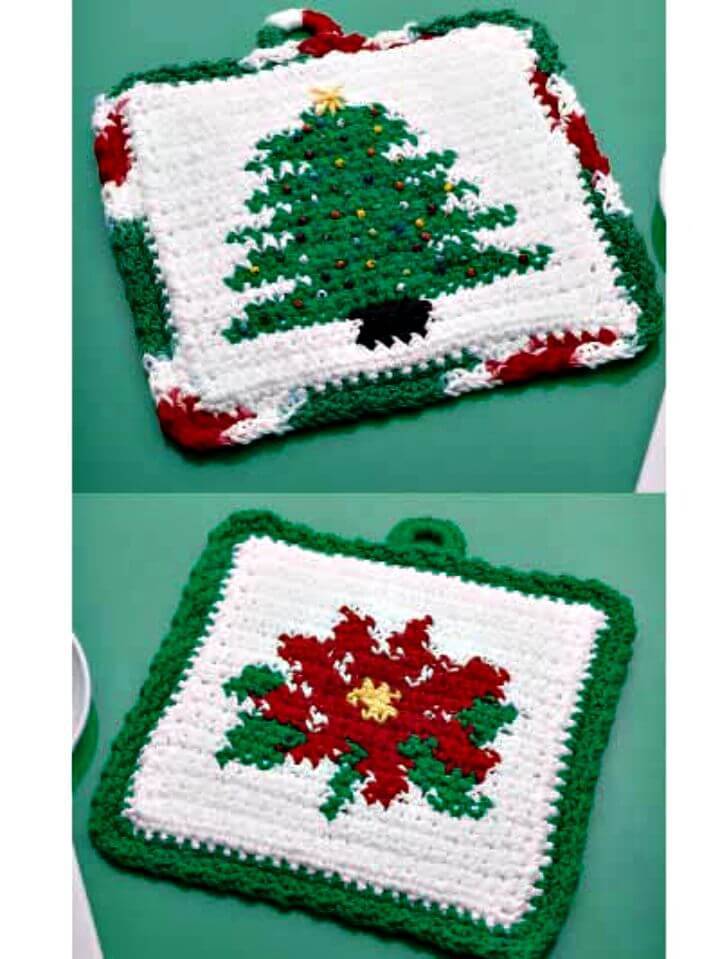 Crochet Holiday Pot Holders - Free Pattern